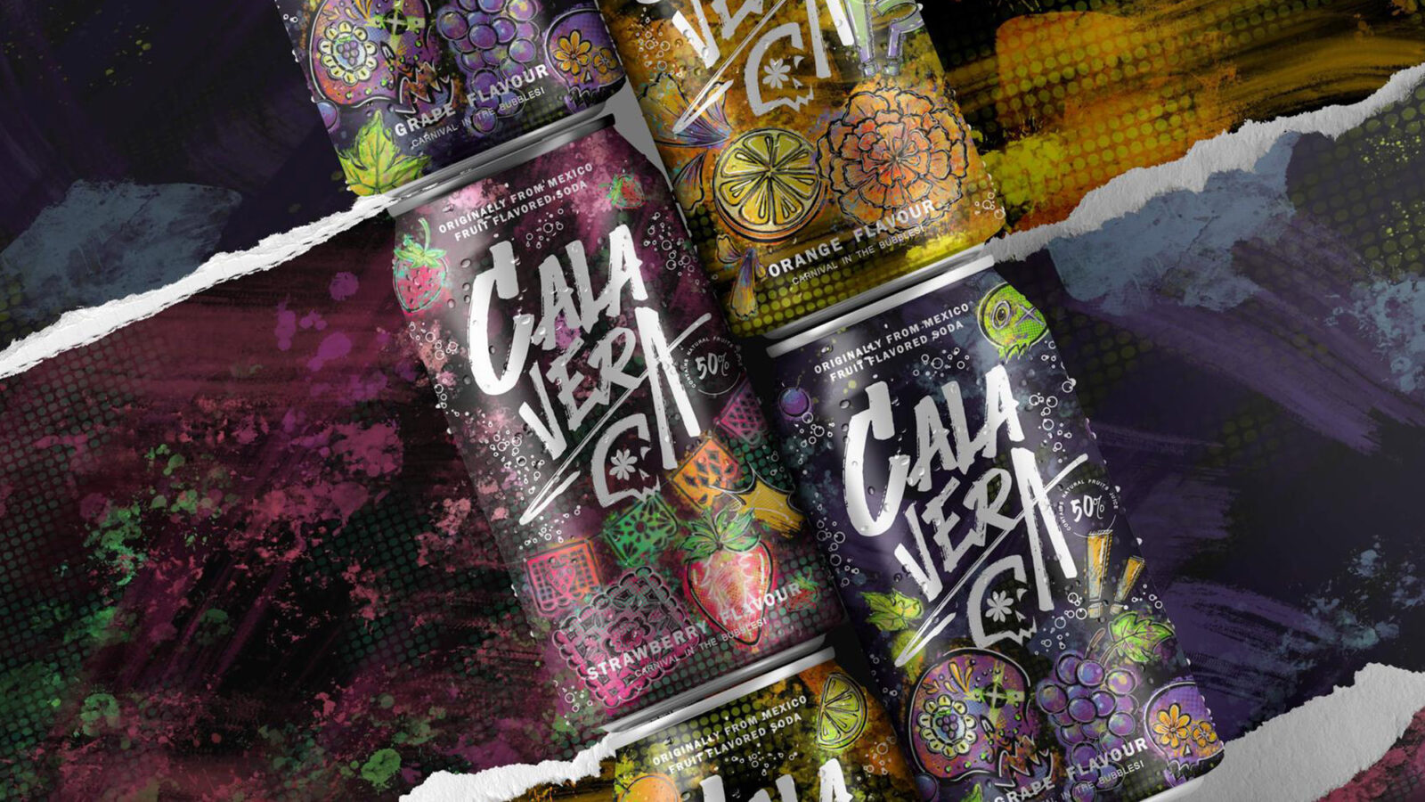 Student Li Yijia Designs Calavera as a Día de los Muertos Inspired Soda Brand for a Global Audience