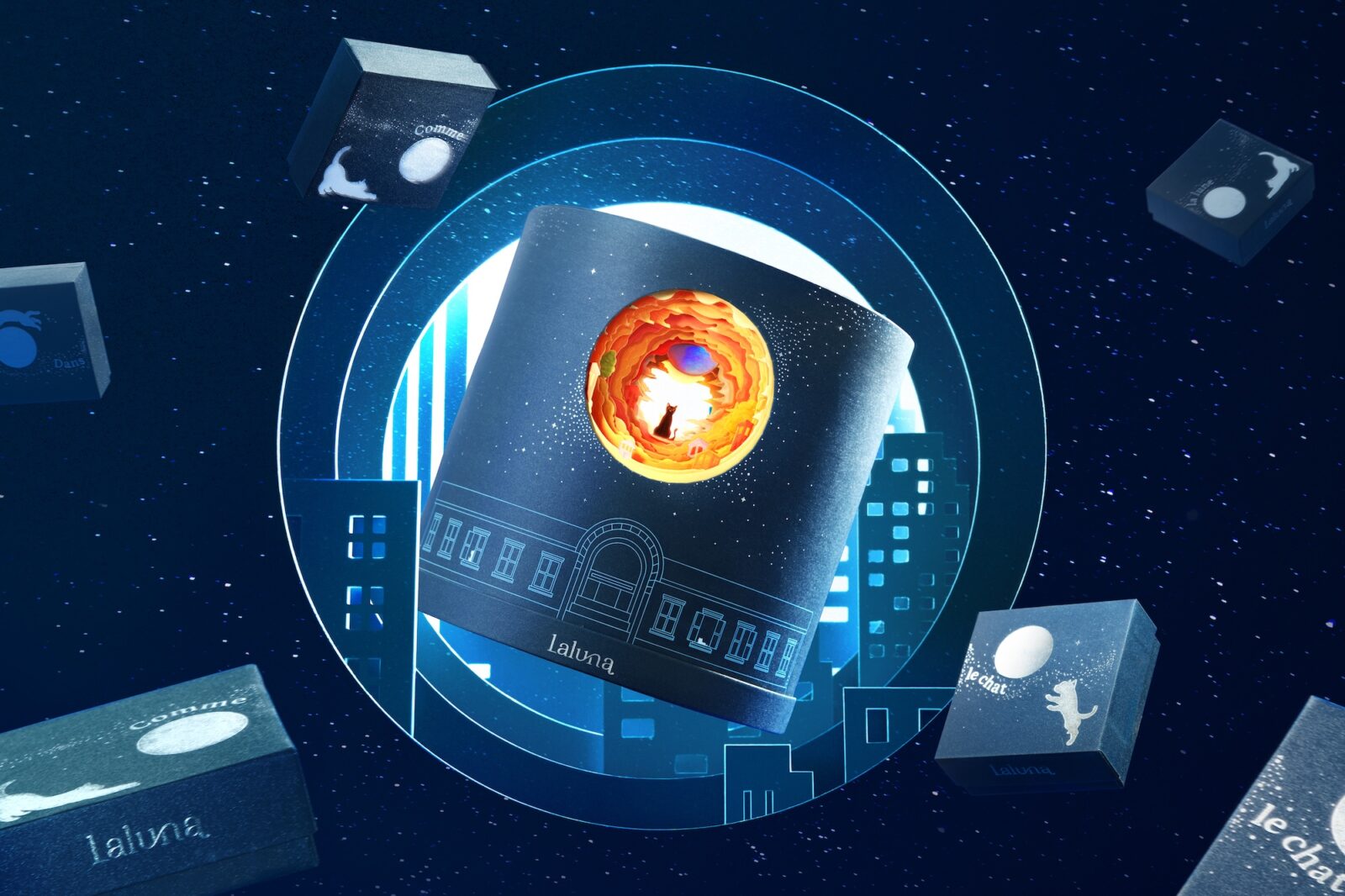 Laluna Timeless Moonbox Showcases Layered Storytelling Packaging by Bracom Agency