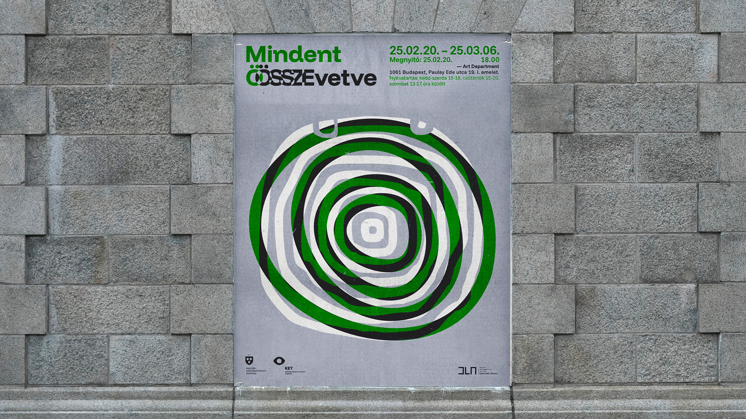 Botond Vörös Develops a Conceptual Visual Identity for the Mindent Összevetve Exhibition