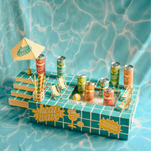 Heat Wave by Student Aubrey Lauer Brings a Sun-Soaked Visual Identity to Ready to Drink Cocktails