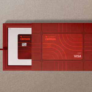 Barrett Hofherr Designs DoorDash Crimson as a Premium Instant Pay Card for Dashers