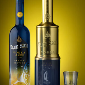 Omdesign Unveils Blue Sail Lemon Edition with Nautical-Inspired Premium Vodka Packaging