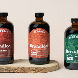 Student Tess Jordahl Designs Broadleaf Coffee Co. With a Nature-Led Cold Brew Identity