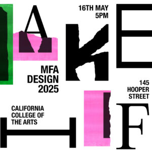 Student Ramyatara Mullapudi Shapes the Make/Shift Identity for a Design World in Transition