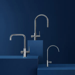 Morillas Elevates Roca Faucets Using Dark Blue Atmospheres and Precise Lighting