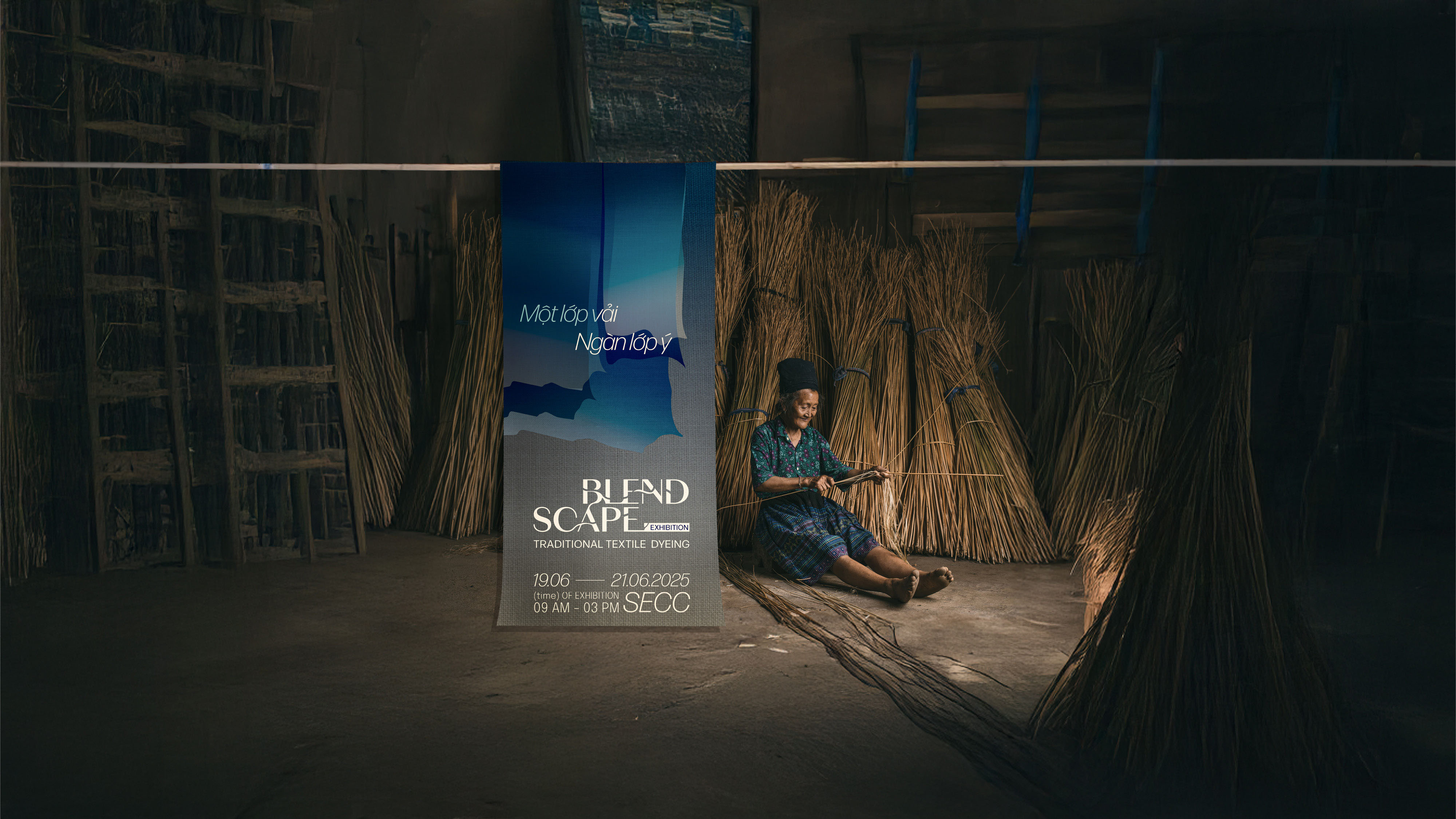 Blendscape — An Indigo Dyed Exhibition Bridging Nature, Memory, and Making by Khoa Duy Nguyen