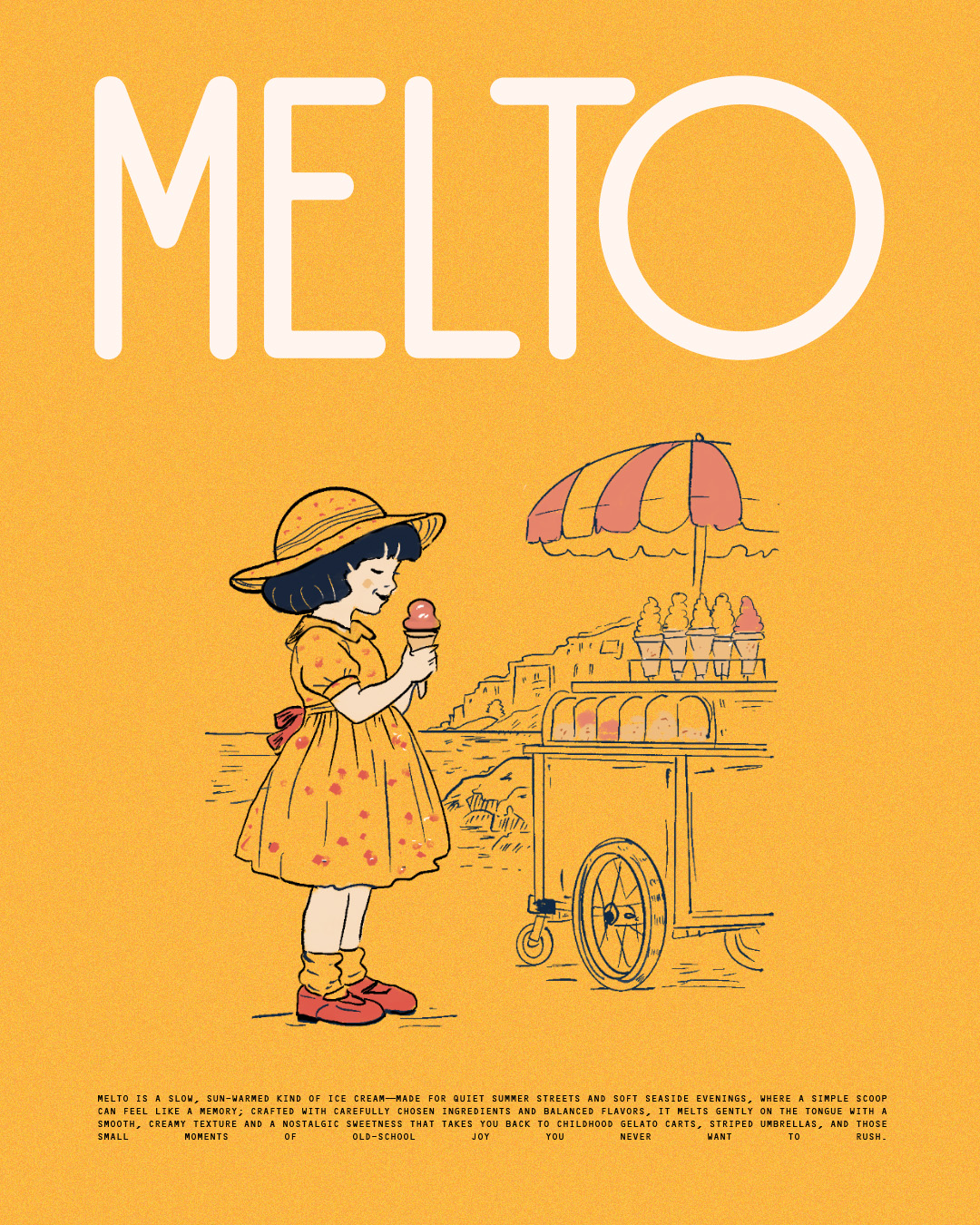 Jamila Ahmadova Designs Melto as a Slow Ice Cream Experience Rooted in Summer Nostalgia