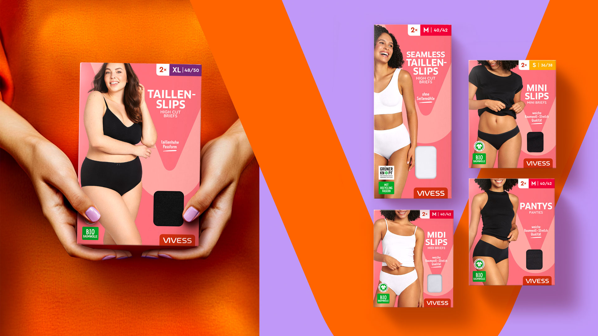 Packaging Design for the New Vivess Textile Range by Hajok