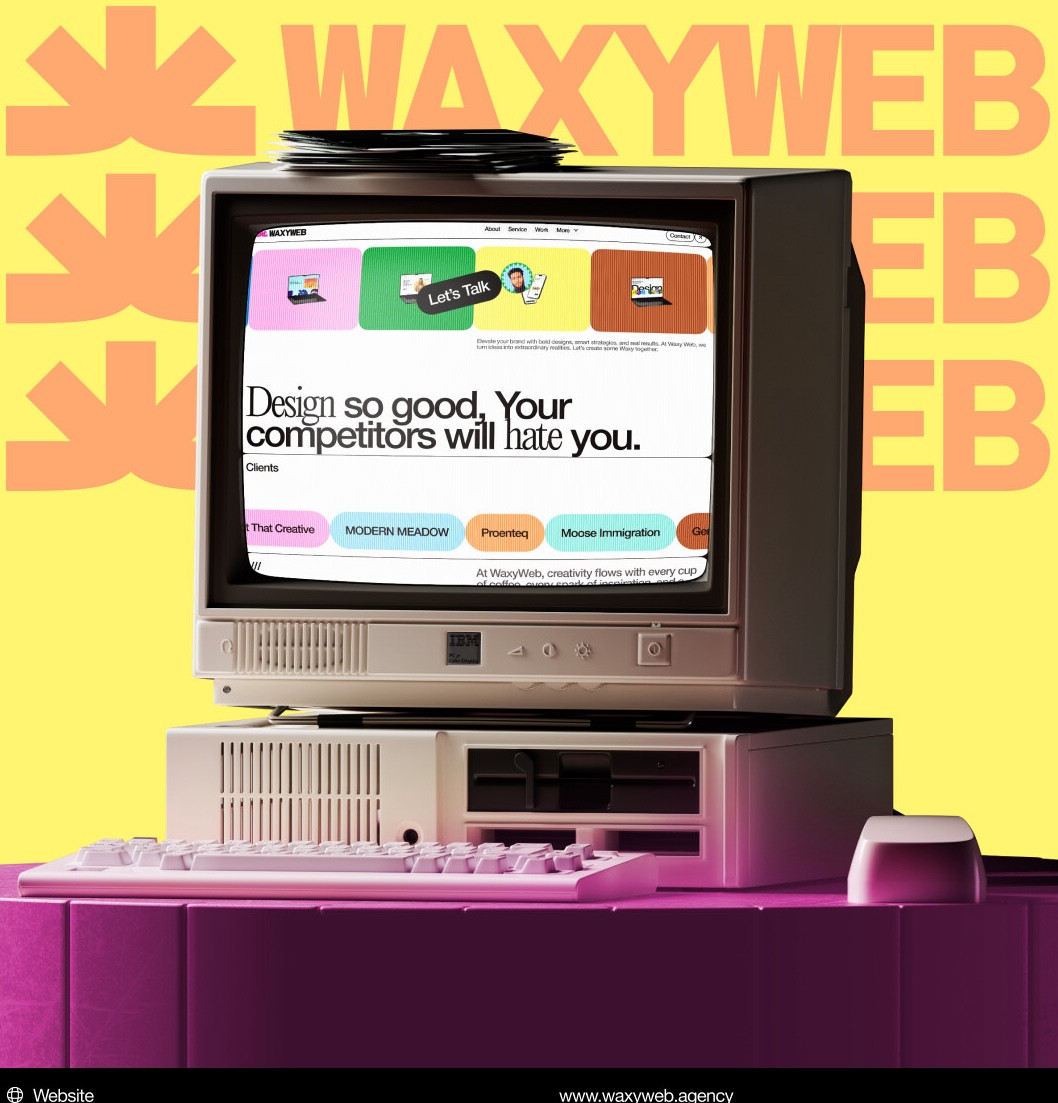 WaxyWeb Brand Identity, Website Design & Development