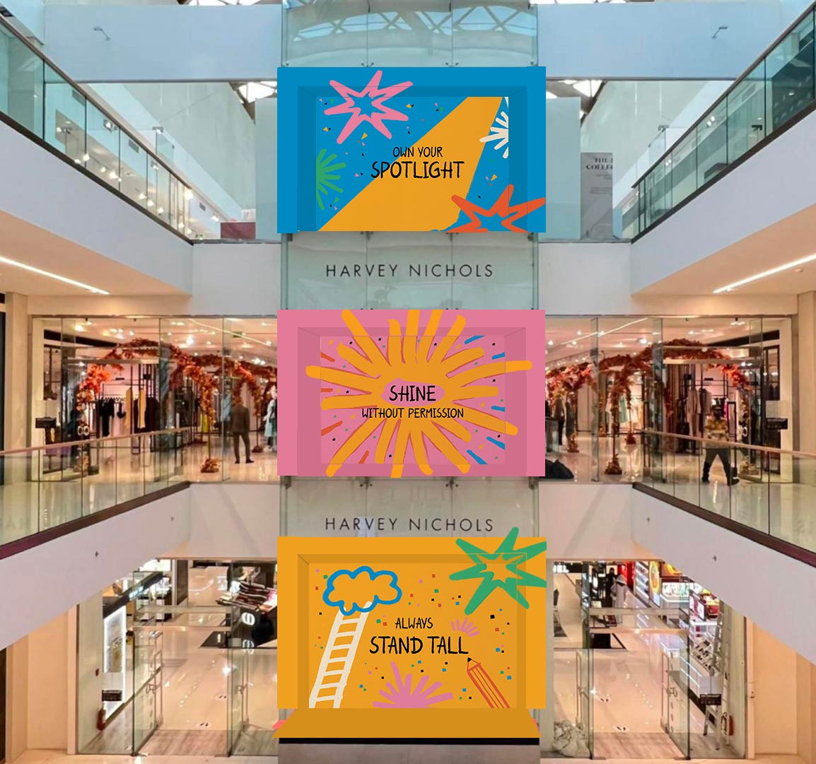 Blue Hat Creates a Youthful and Confident Campaign System for Harvey Nichols Riyadh