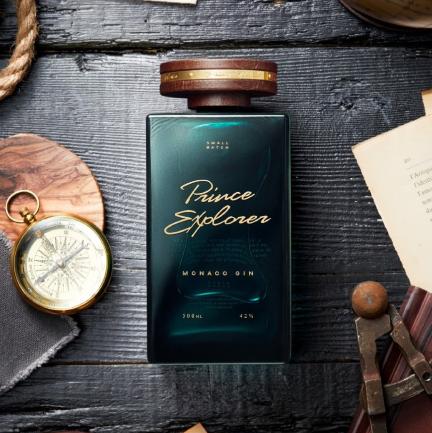 Esteban Tolosa Creates Prince Explorer Monaco Gin With a Timeless Graphic Language Inspired by Navigation