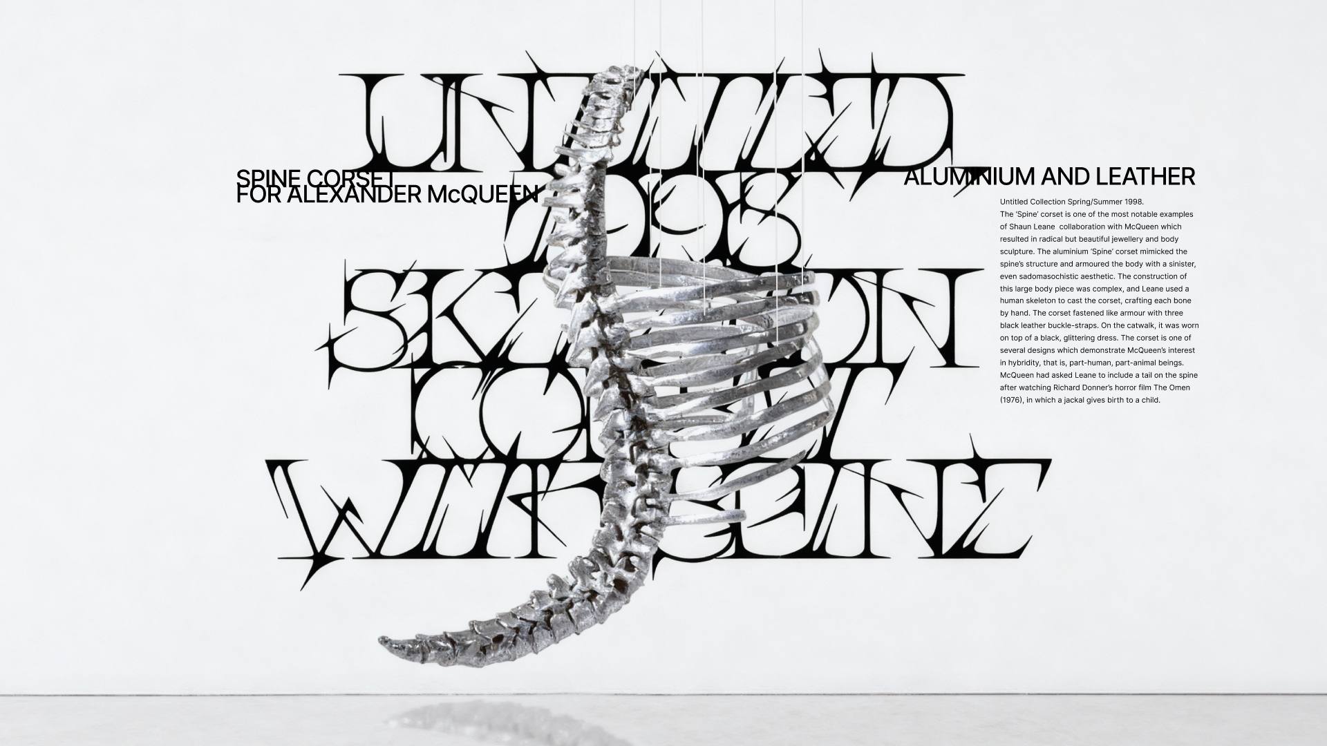 Shaun Leane Poison Beauty Exhibition by Student Anastasiia Shulga