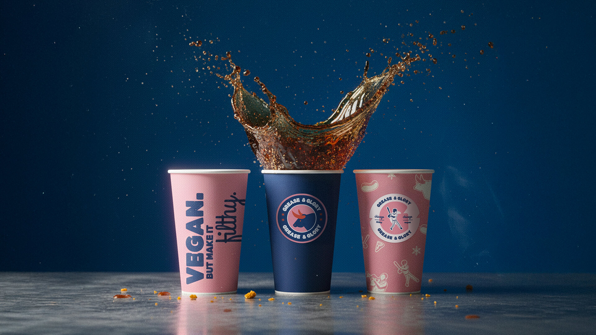 Grease and Glory Visual Identity by StudioZak Celebrates Bold Flavor and Fun