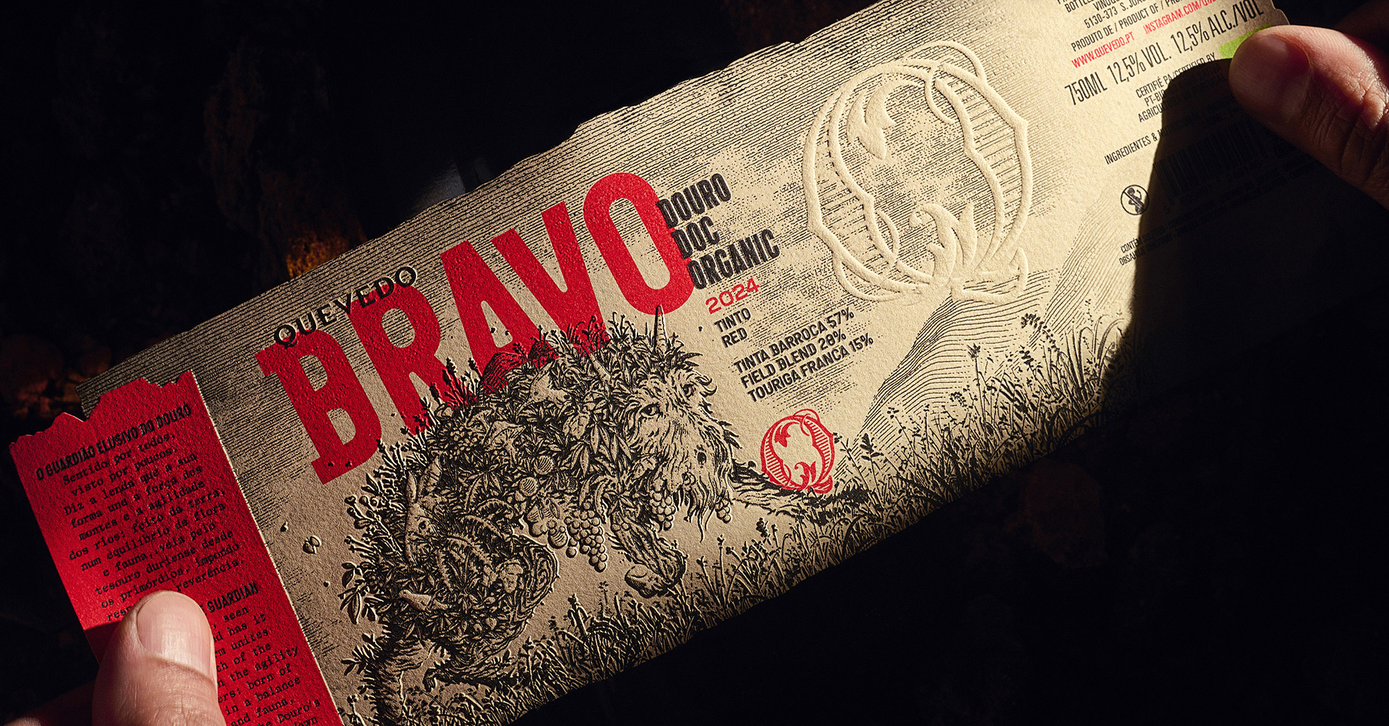 Pedro Vareta Studio Shapes the Bravo Organic Douro Wines Inspired by Myth and Terroir