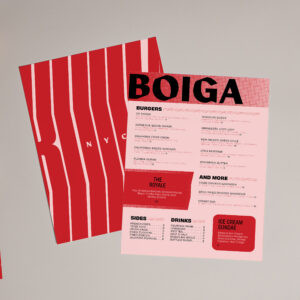 Student Mark Dabu Designs Boiga to Capture New York Attitude Through Typography and Color