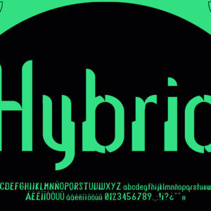 Students Valeria Navas and Elisabeth Vaqueros Present Hybrid as a Utopian Experimental Typeface