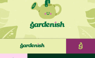 Gardenish Brand Identity Design by Student Iris Zepezauer