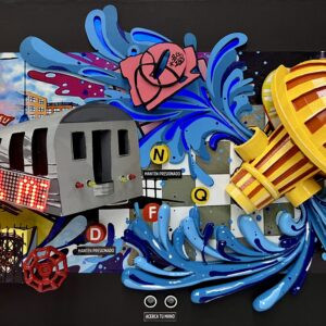 Students Dafne Alemán Alcalá, Jorge Benítez Luna and Norma Díaz Enriquez Bring New York’s Street Culture to Life Through Urban Static