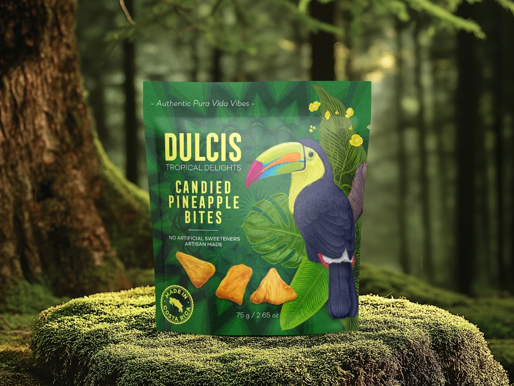 Pineapple Pouch Packaging Design and Hand Drawn Illustrations by Hamster and Hammer