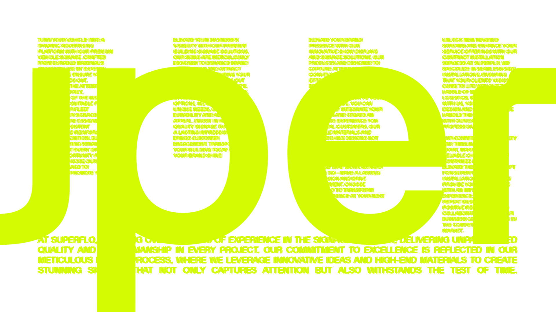 Pablo Moreira Creates a High-Impact Brand Identity for Superflo Signage