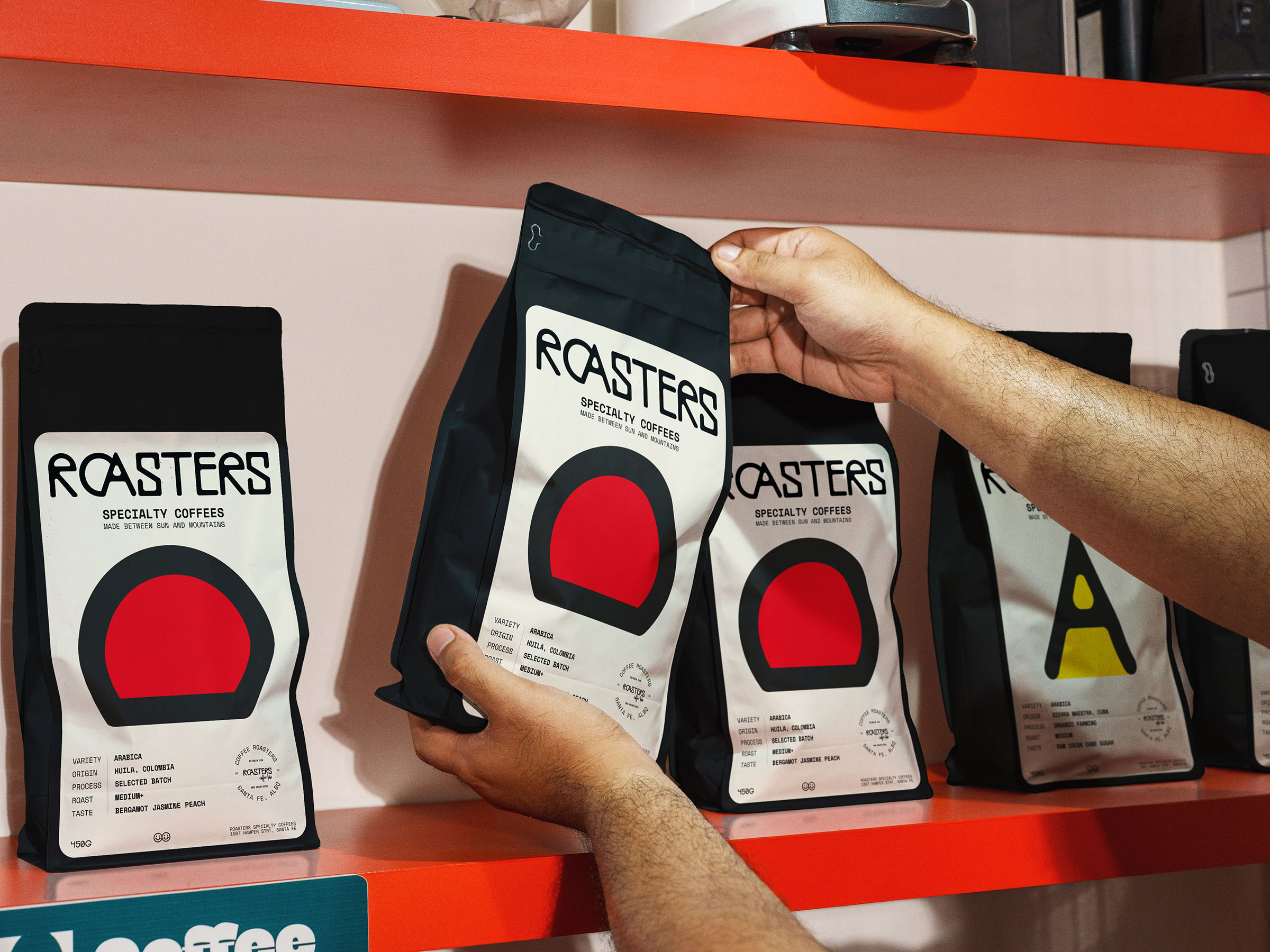 Alamano Studio Builds Roasters Around a Minimal Coffee Packaging System With Strong Shelf Appeal