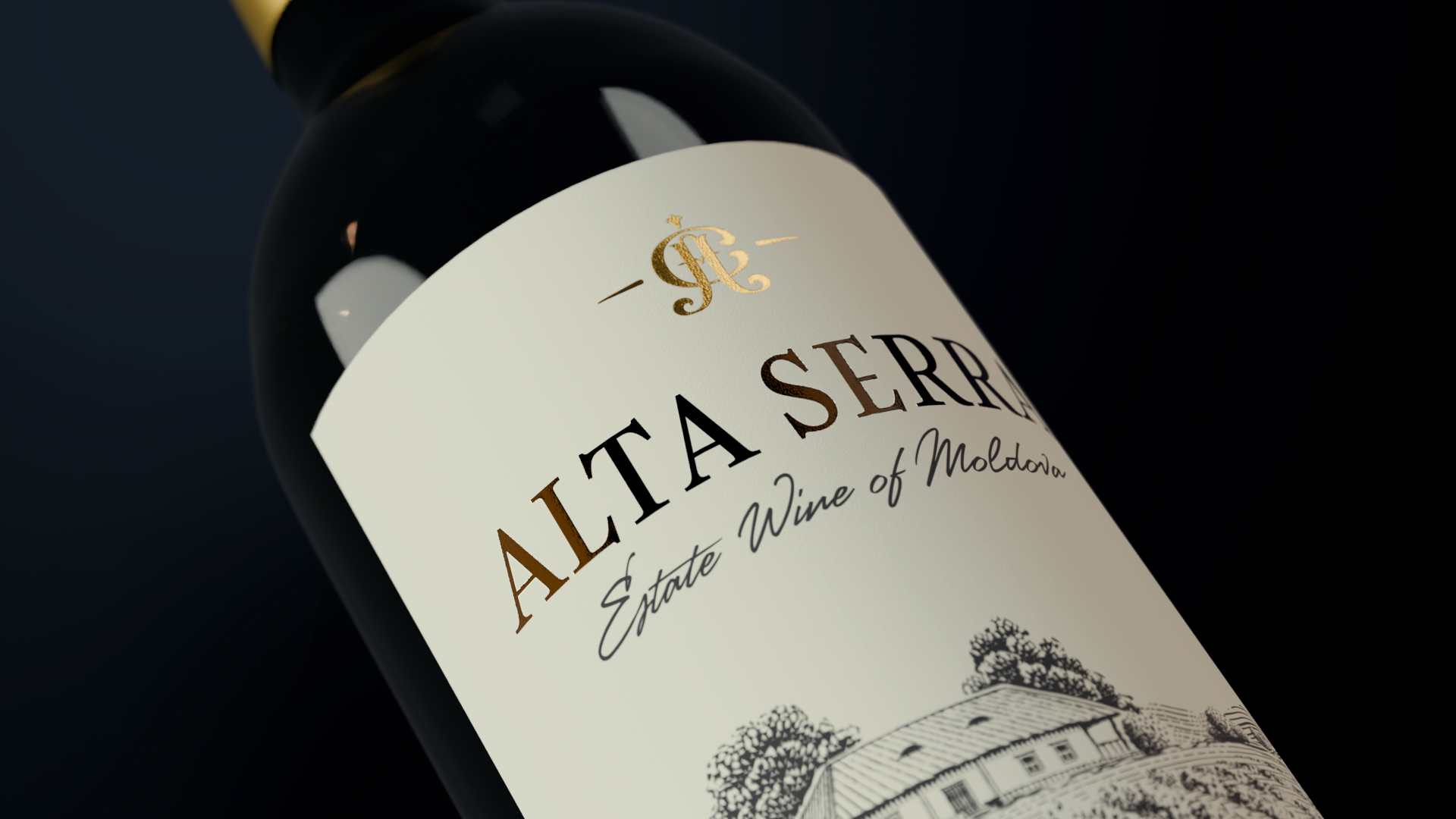 Alta Serra Wine Label Redesign by Kevruh Design