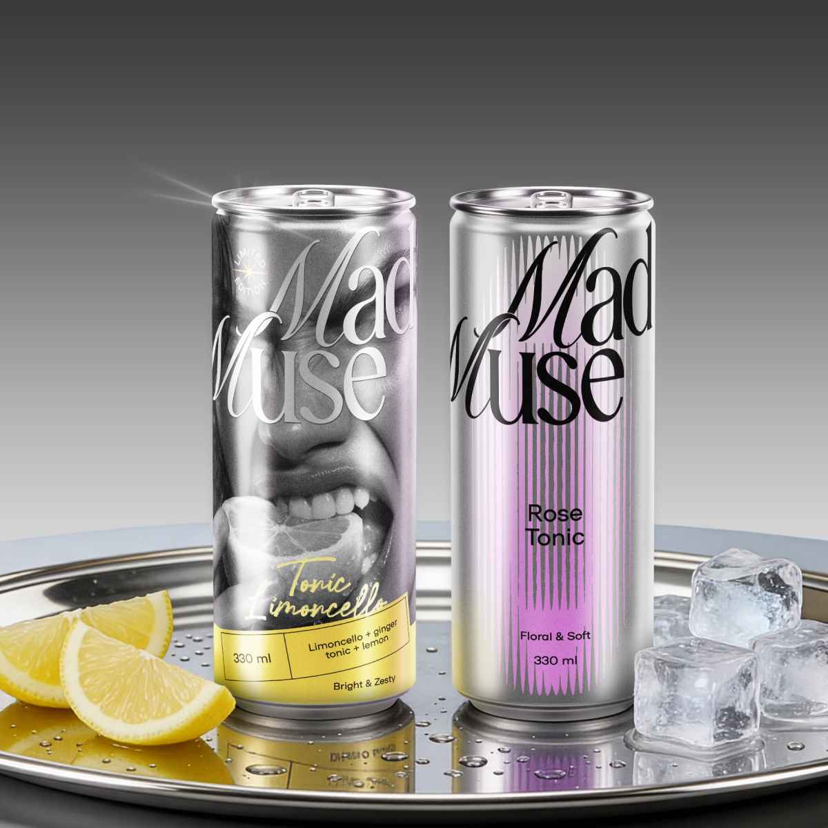 Mad Muse Branding by Bloom Büro Reimagines Tonic Packaging as a Catalyst for Home Mixology