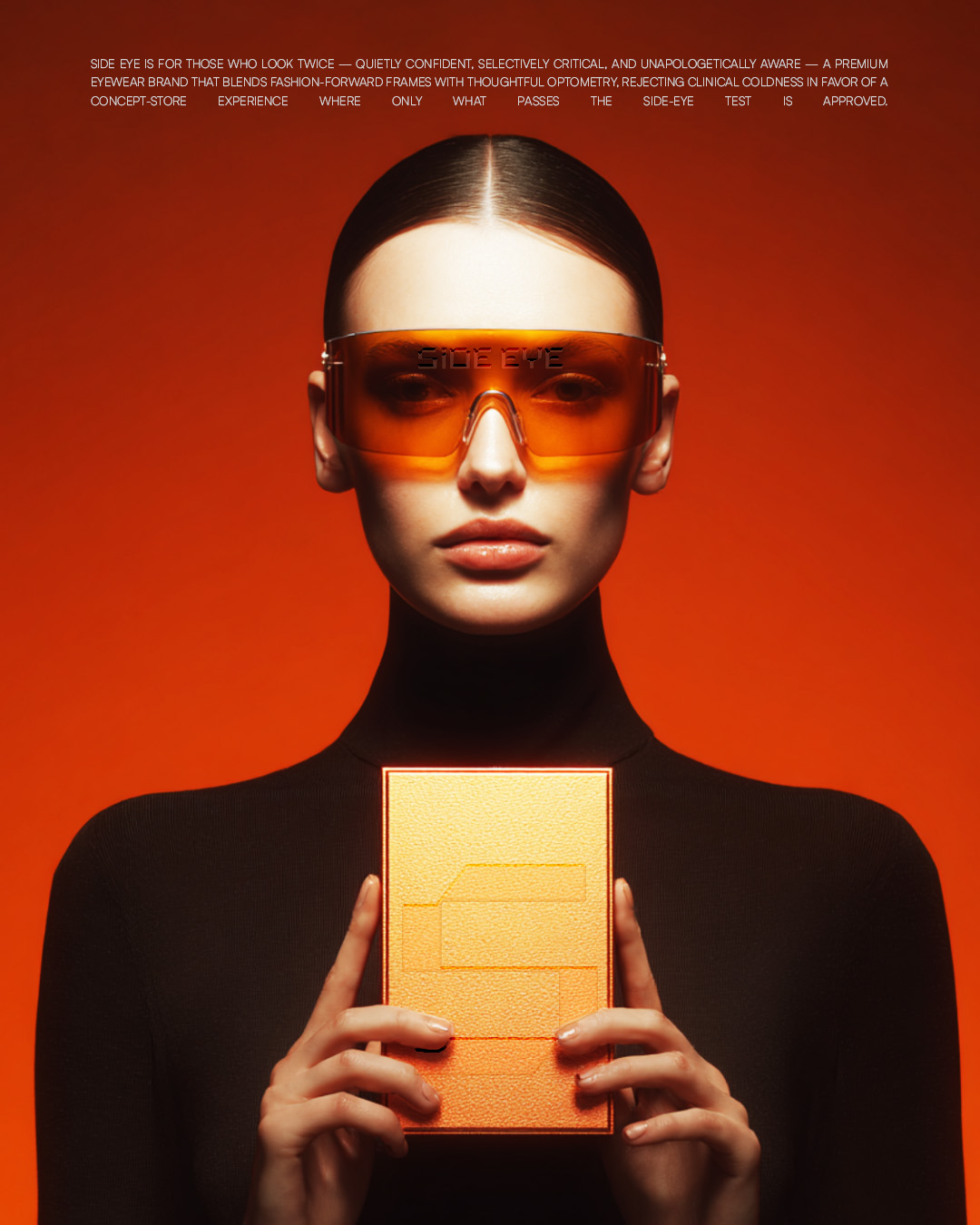 Jamila Ahmadova Designs a Concept-Driven Eyewear Brand Identity for Side Eye
