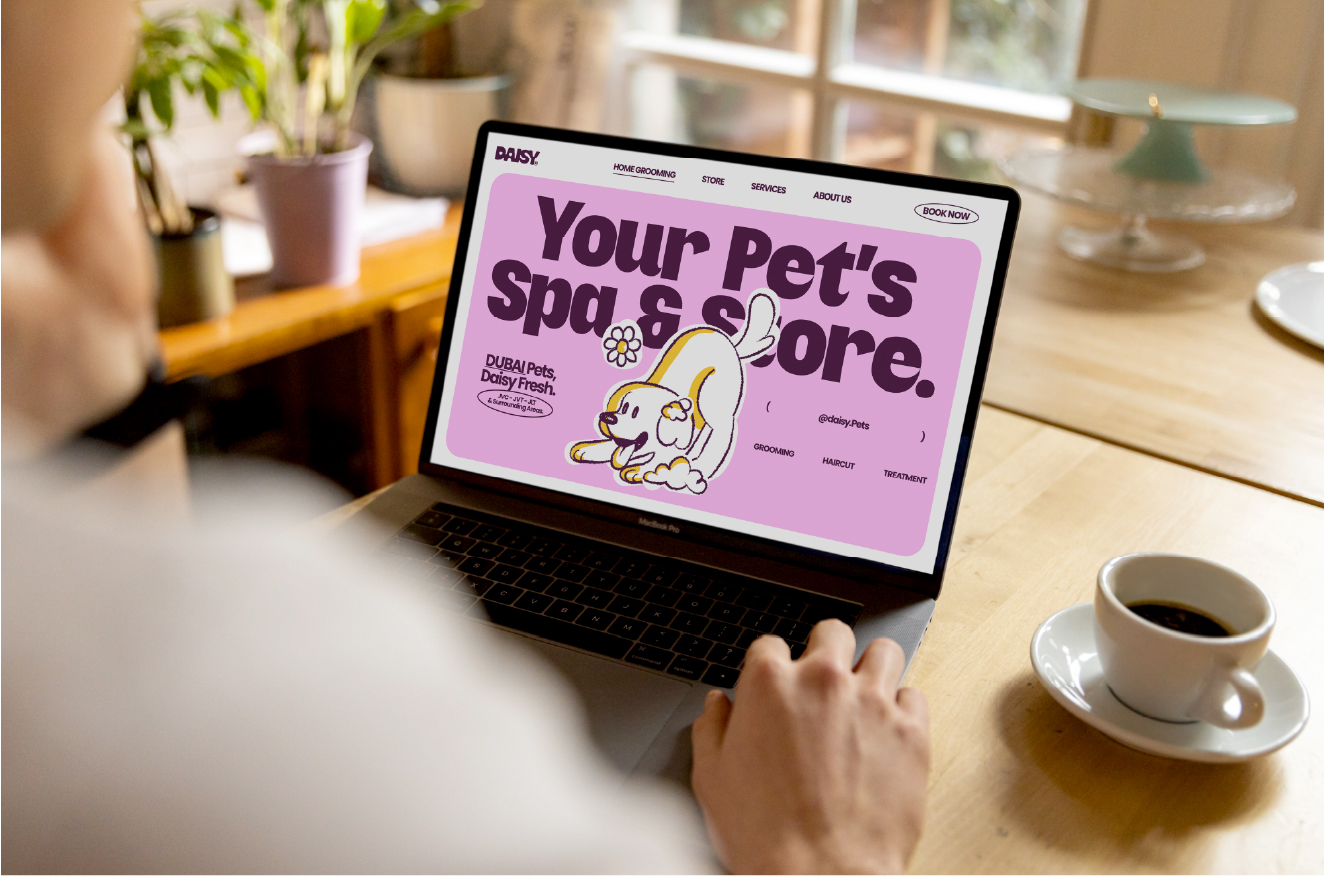Daisy Pet Grooming Branding by Samy Haggag Brings Premium Mobile Pet Care to Dubai