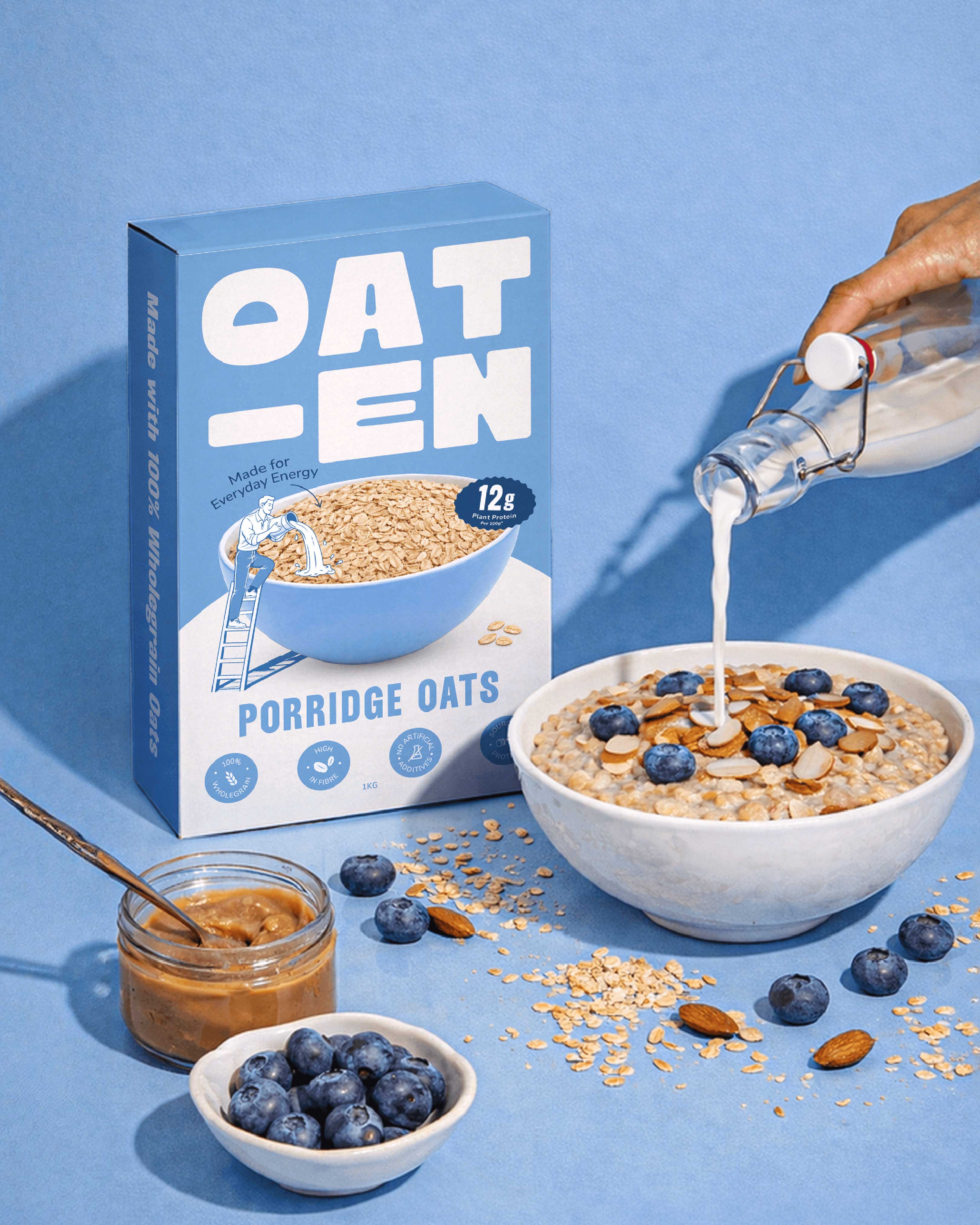 Sorted Branding Gives Oaten a Modern Identity for Everyday Energy