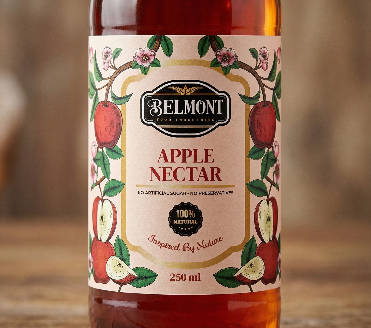 Rana Essam Haroun Gives Belmont Nectar Juice a Premium Label Inspired by Vintage Botanicals
