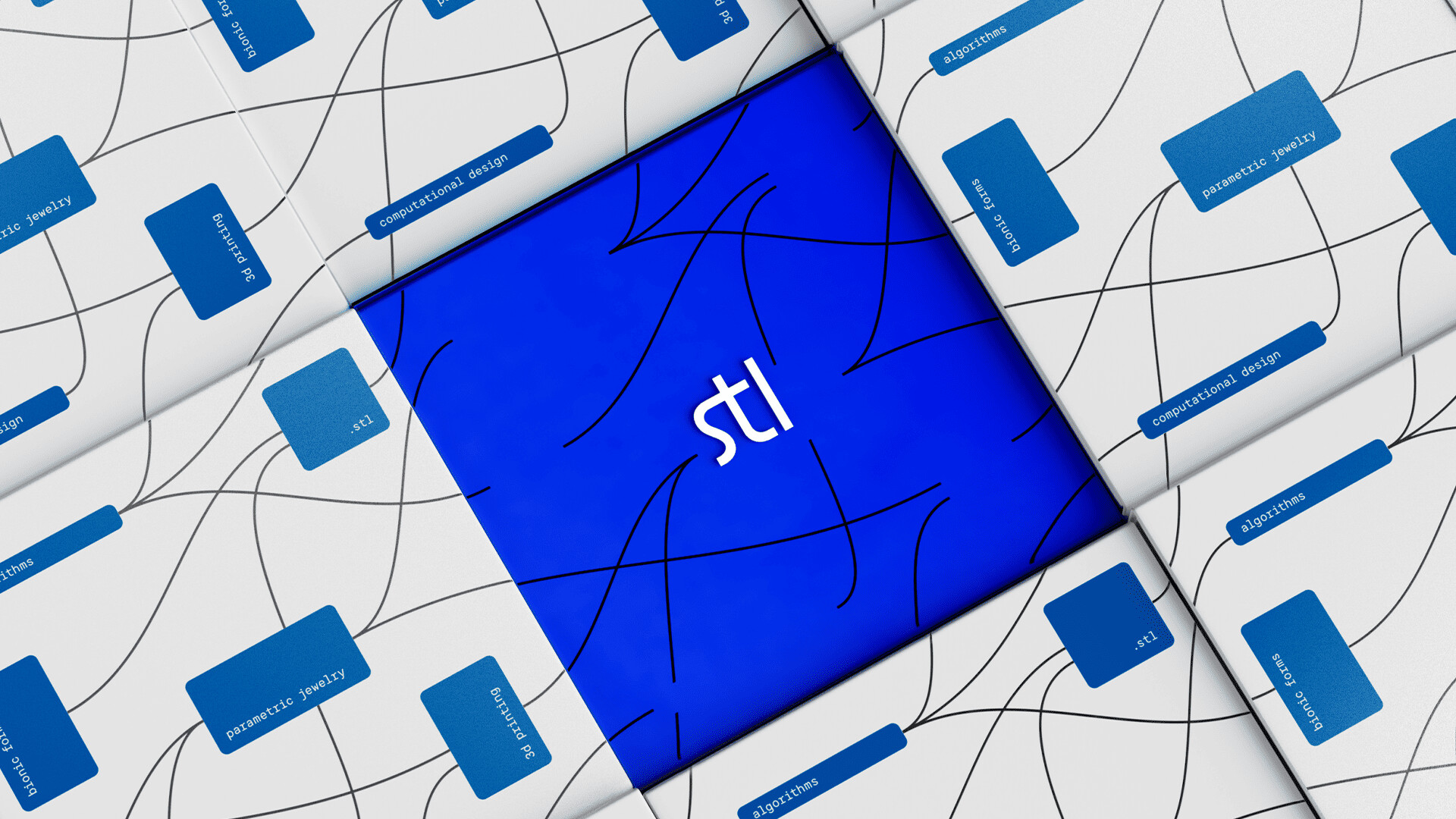 Border Zero Designs a Futuristic Brand Identity for STL Lab Parametric Jewelry