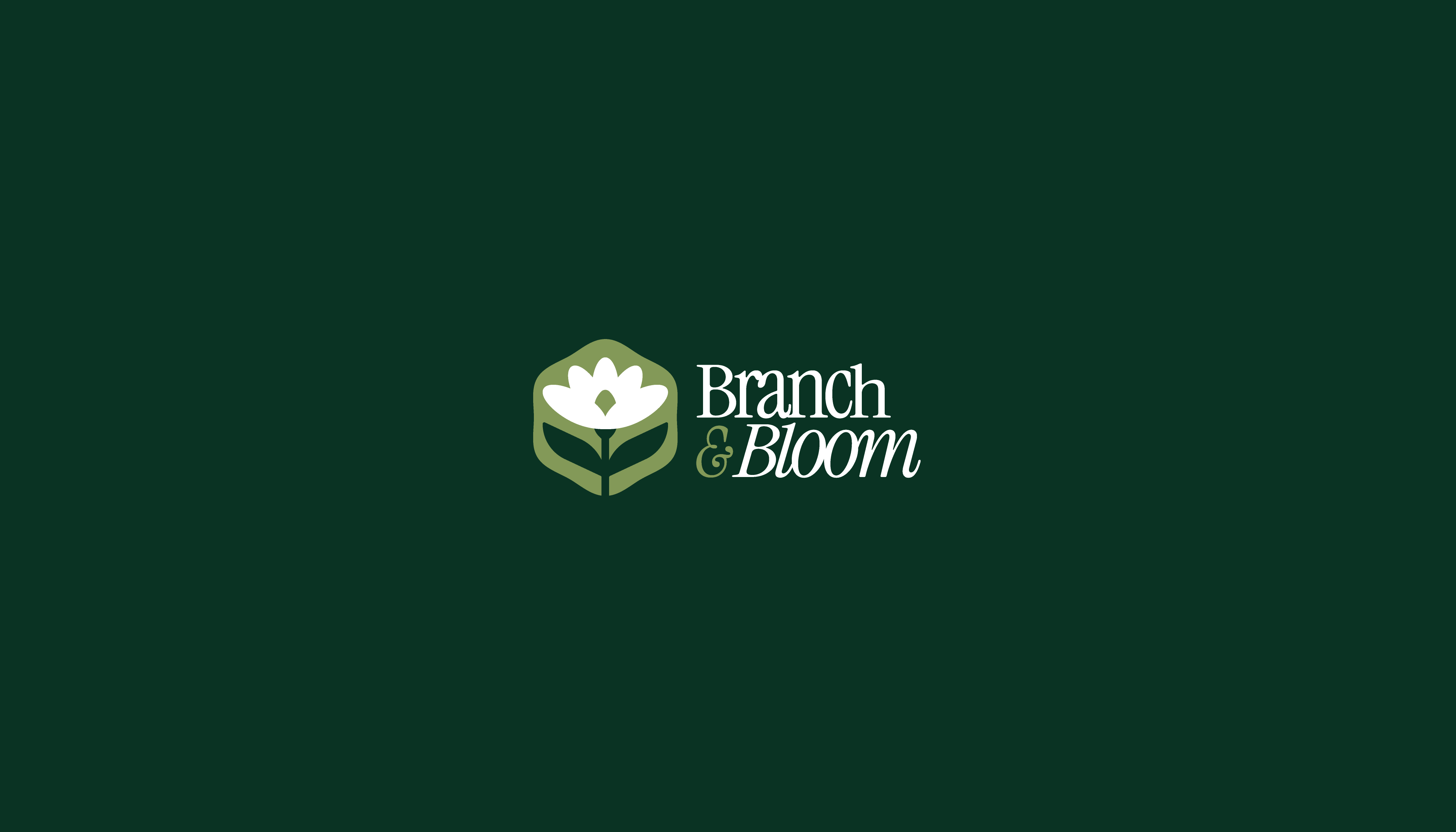 Branch & Bloom Florist and Plant Shop Identity by Ahmed Hazem