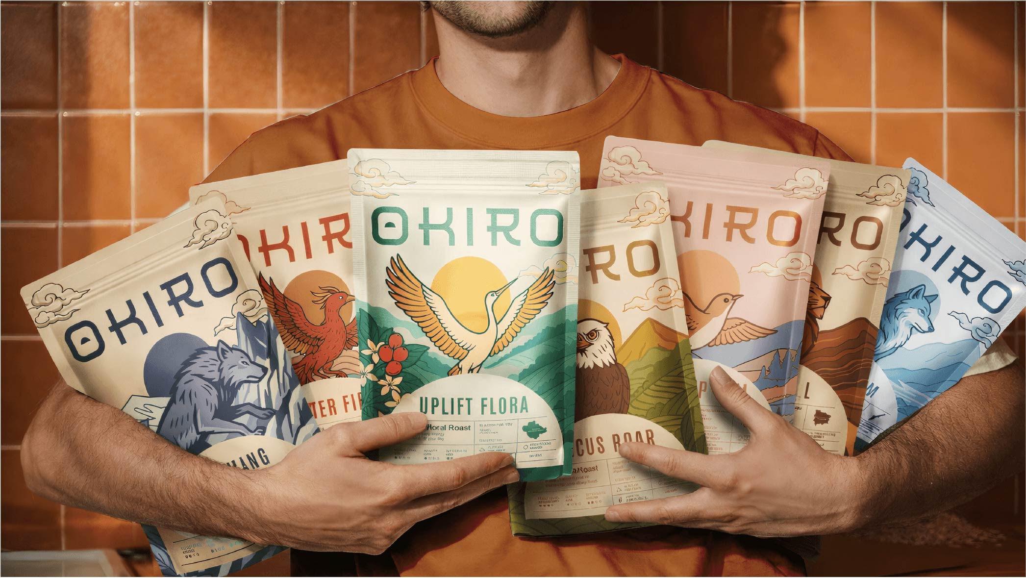 Okiro Coffee Packaging Design by Sorted Branding Builds a Flavor-Led System With Immersive Visual Worlds