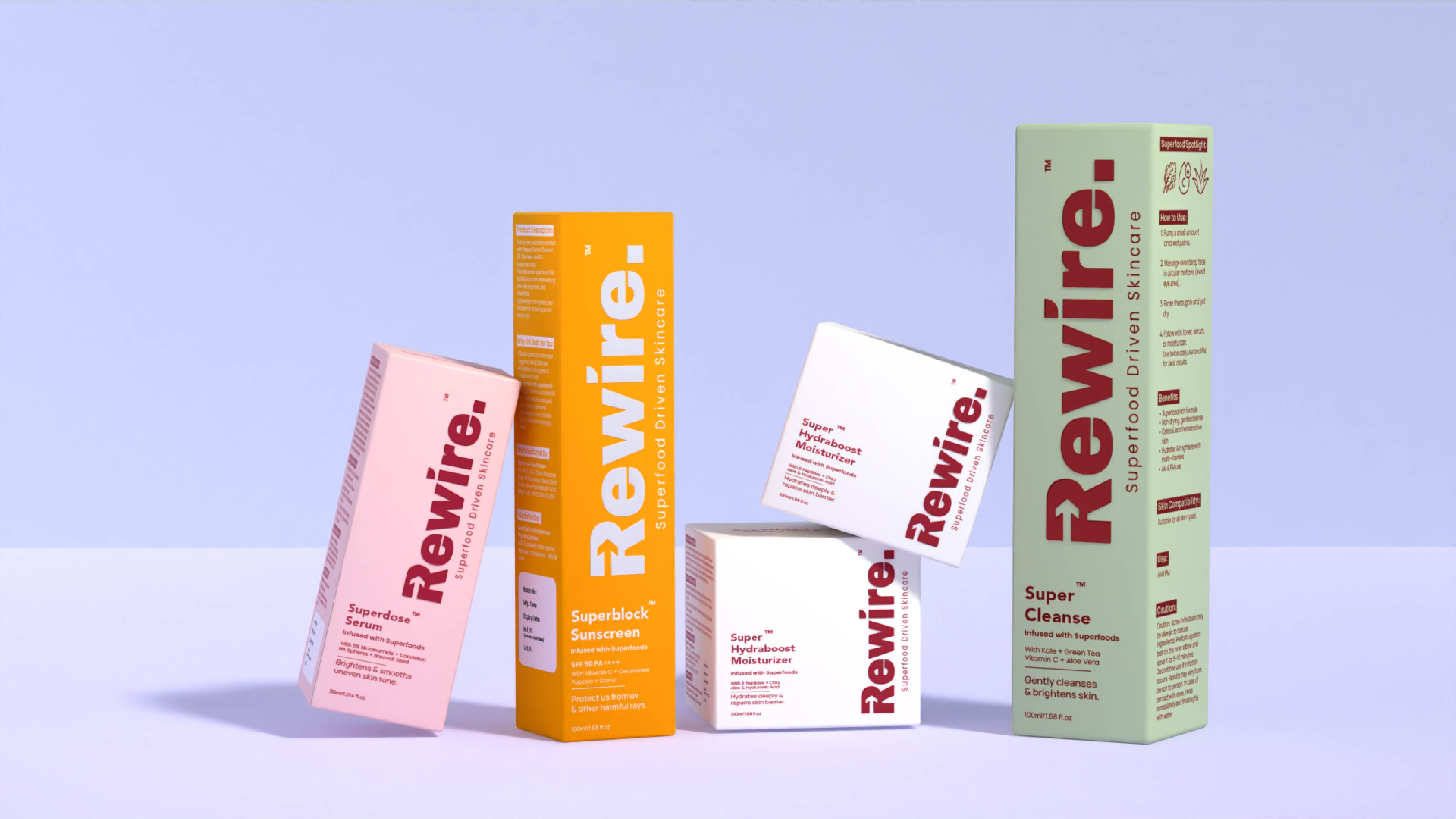 Sorted Branding Establishes Rewire as a Superfood-Powered Skincare Brand World Built for Market Differentiation