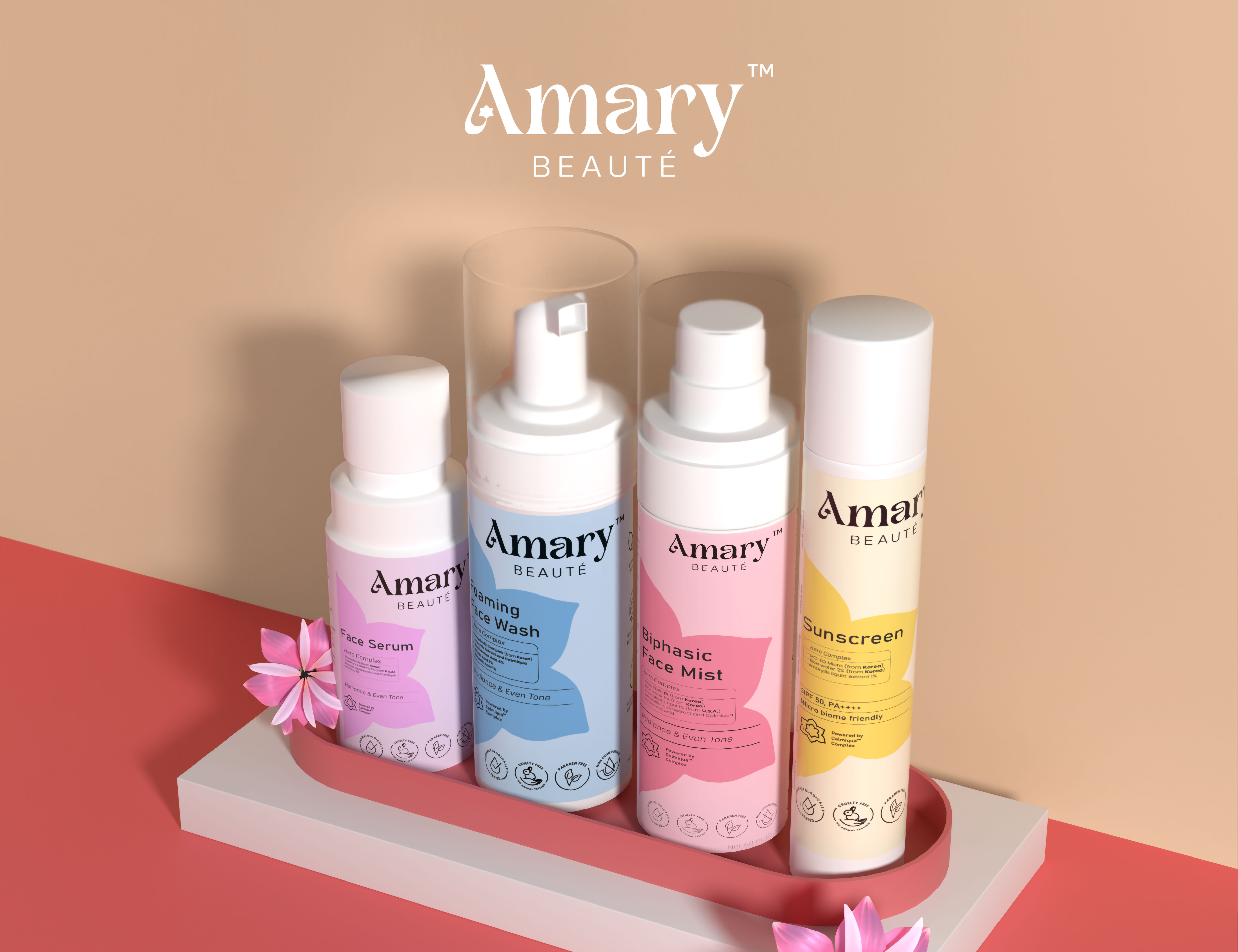 Amary Beaute Branding and Packaging Design by Sorted Branding Builds a Calm Premium Skincare Identity