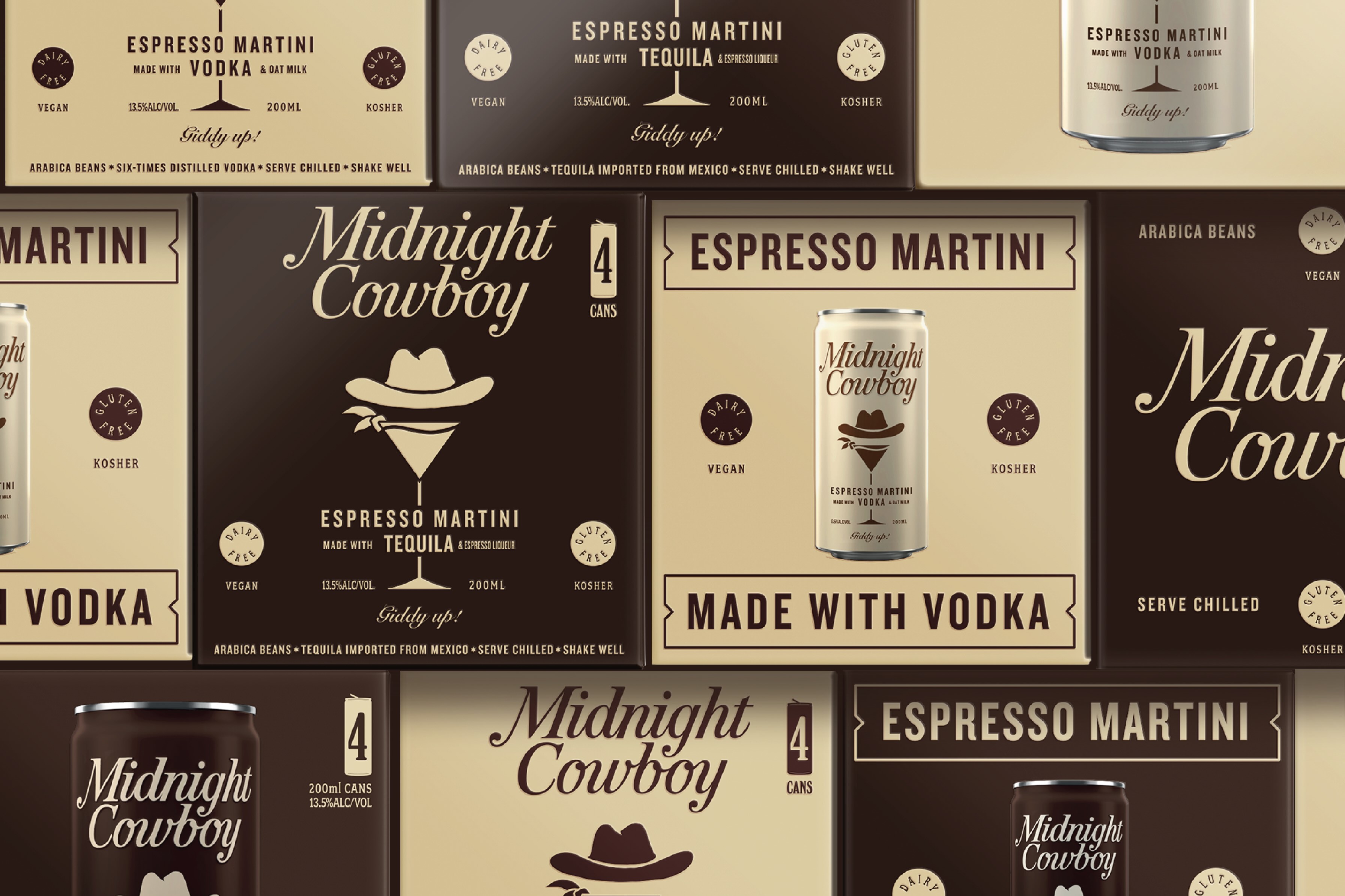Intertype Studio Designs Midnight Cowboy to Reframe the Ready-to-Drink Espresso Martini