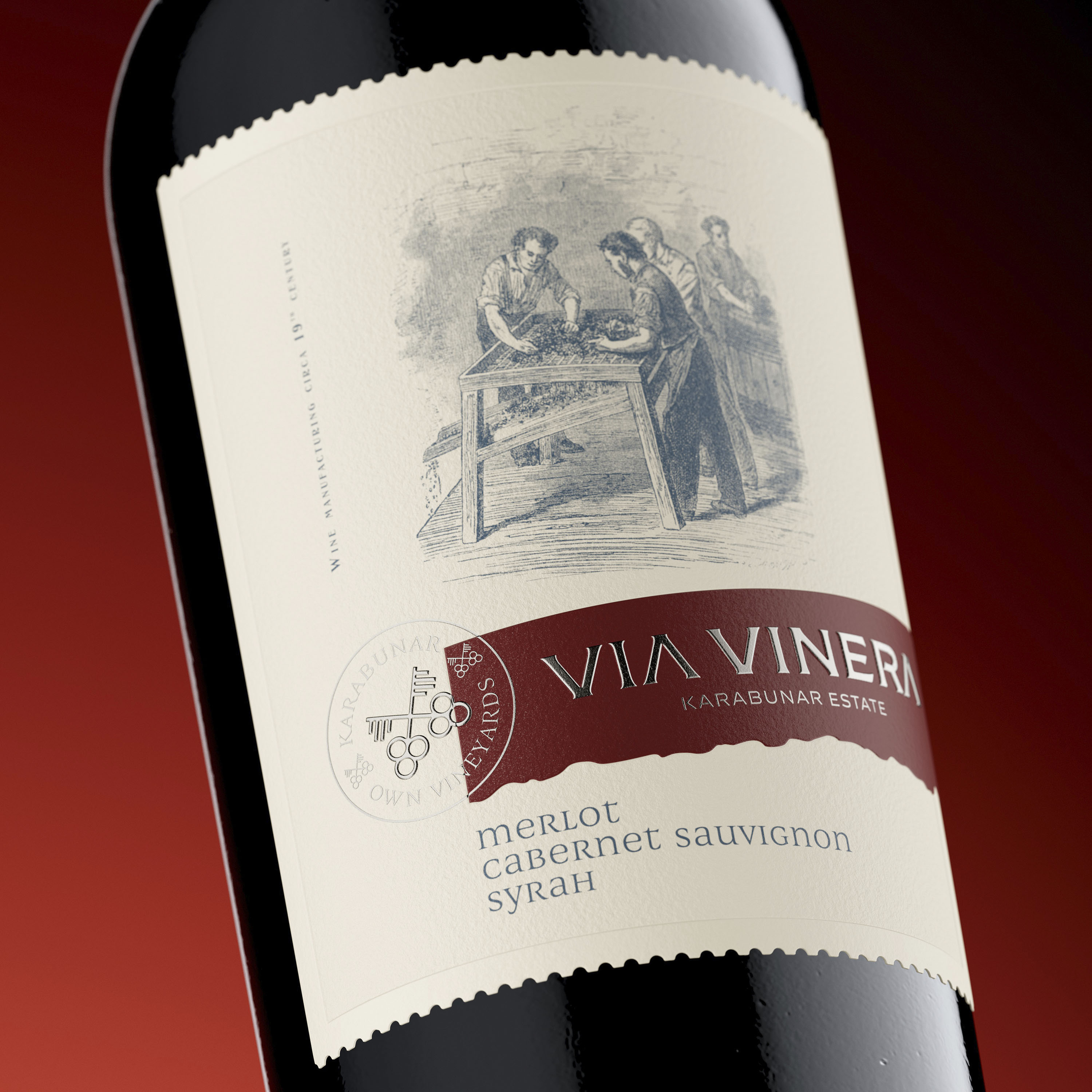 the Labelmaker Elevates Via Vinera With a Modern Vintage Label System Built on Precision Typography