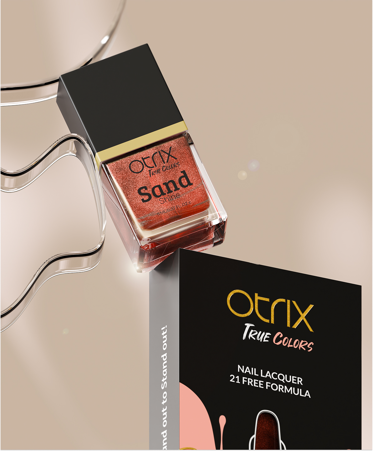 Otrix – True Colors Nail Lacquer Packaging & 3D Visualization by Abox agency