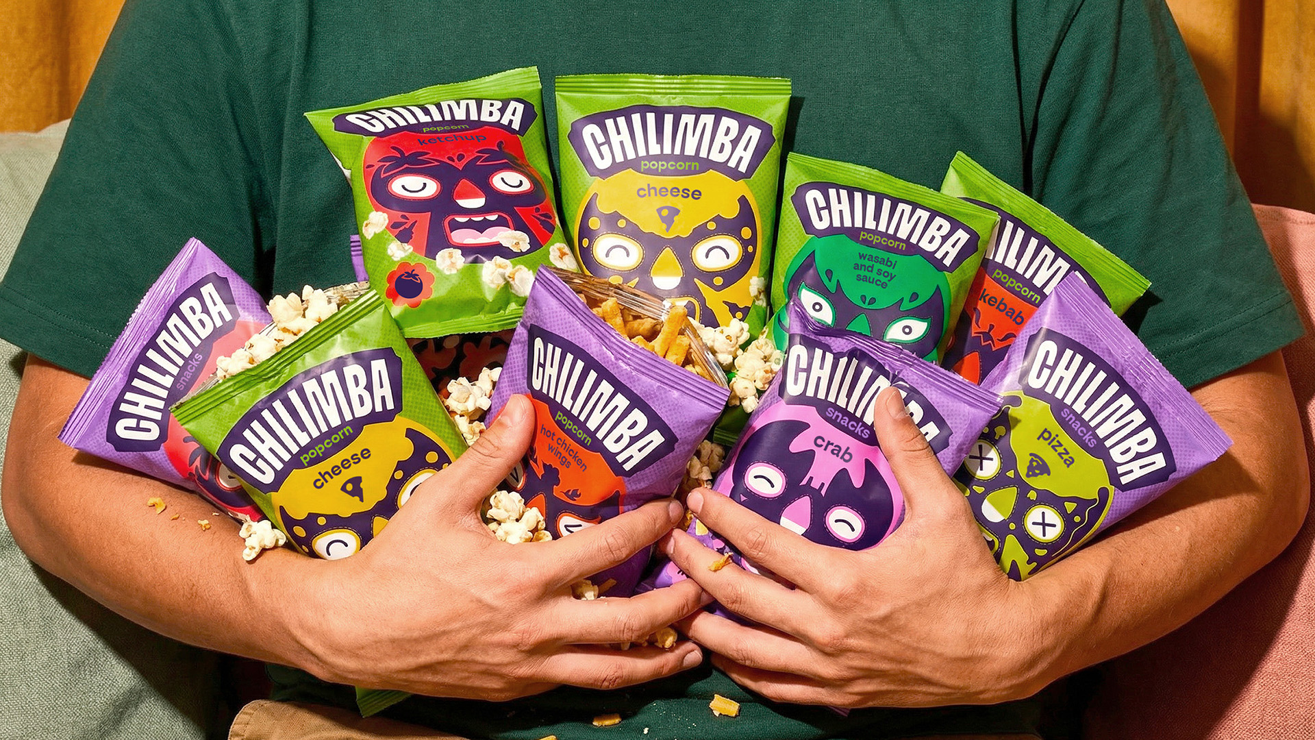 Nikita Gavrilov Gives Chilimba a Lucha Libre Inspired Snack Packaging Identity Full of Energy