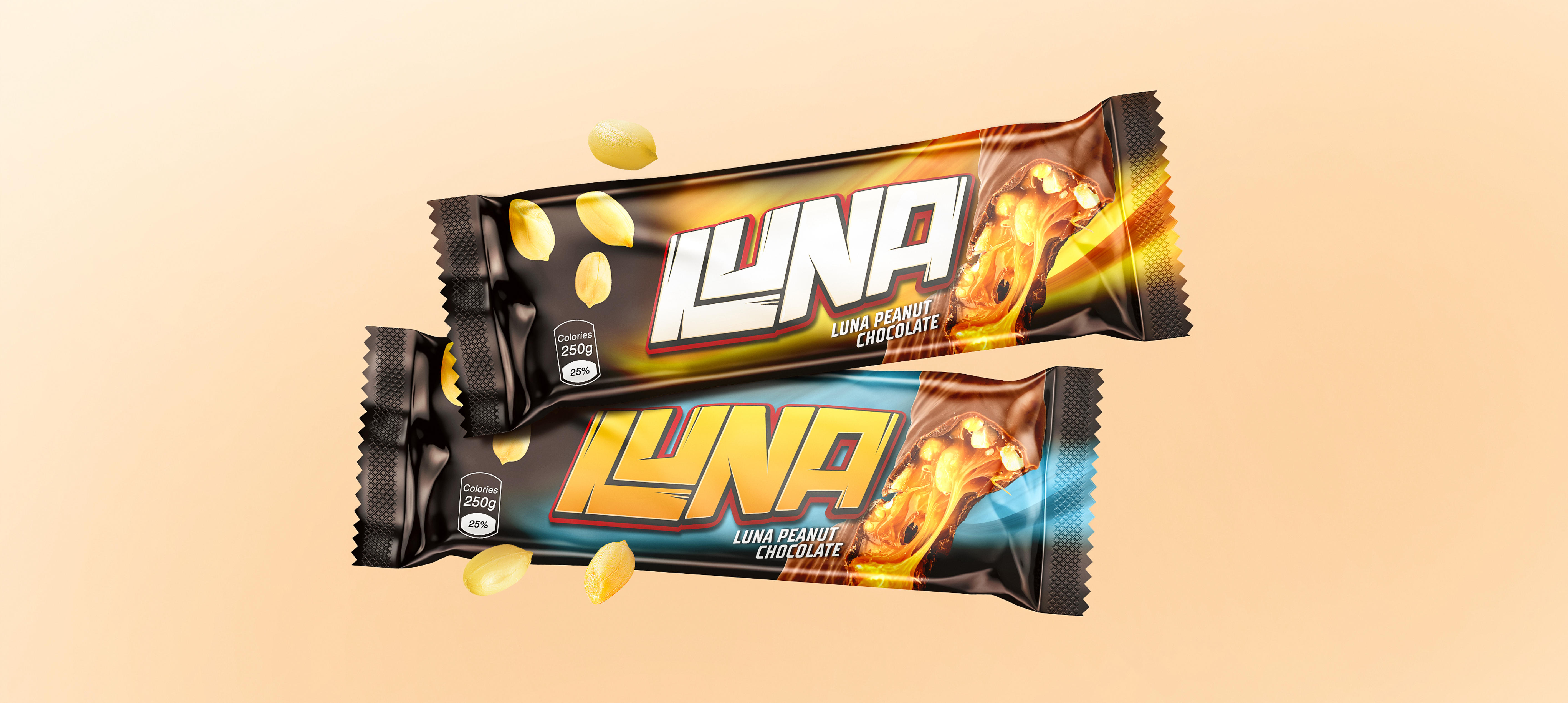 Luna Chocolate Bar Packaging Design by Minim Design