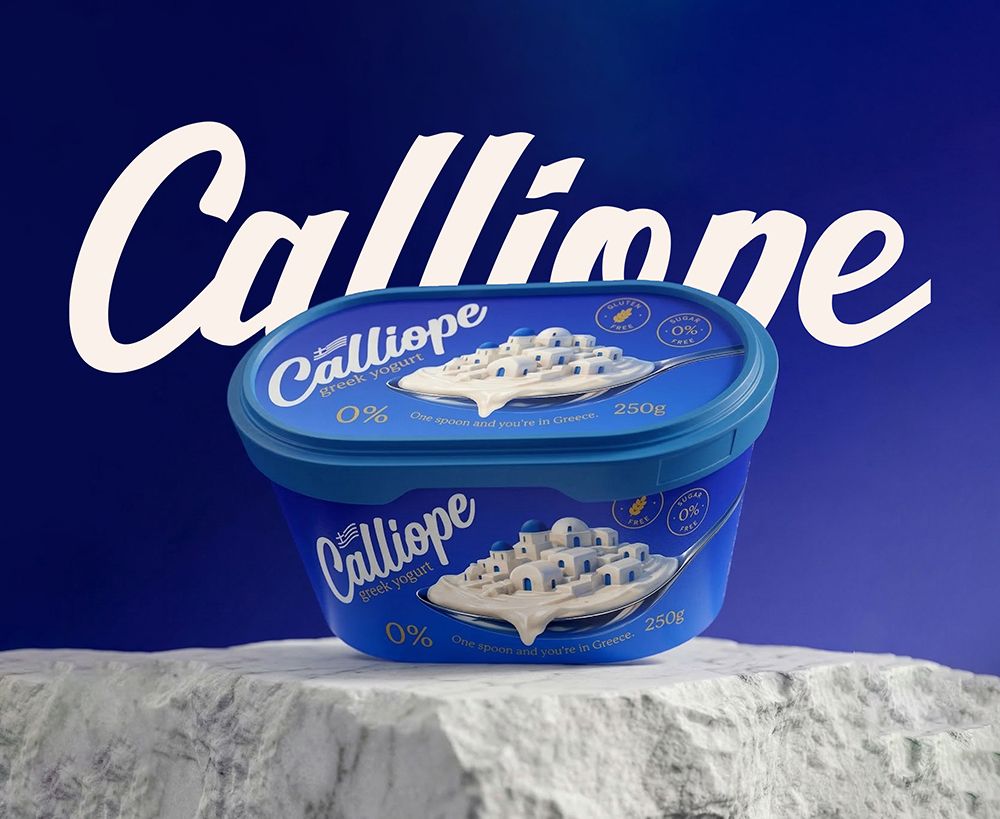 Atyan Design Shapes Calliope Into a Greek Yogurt Brand Inspired by Sea Light and Simplicity