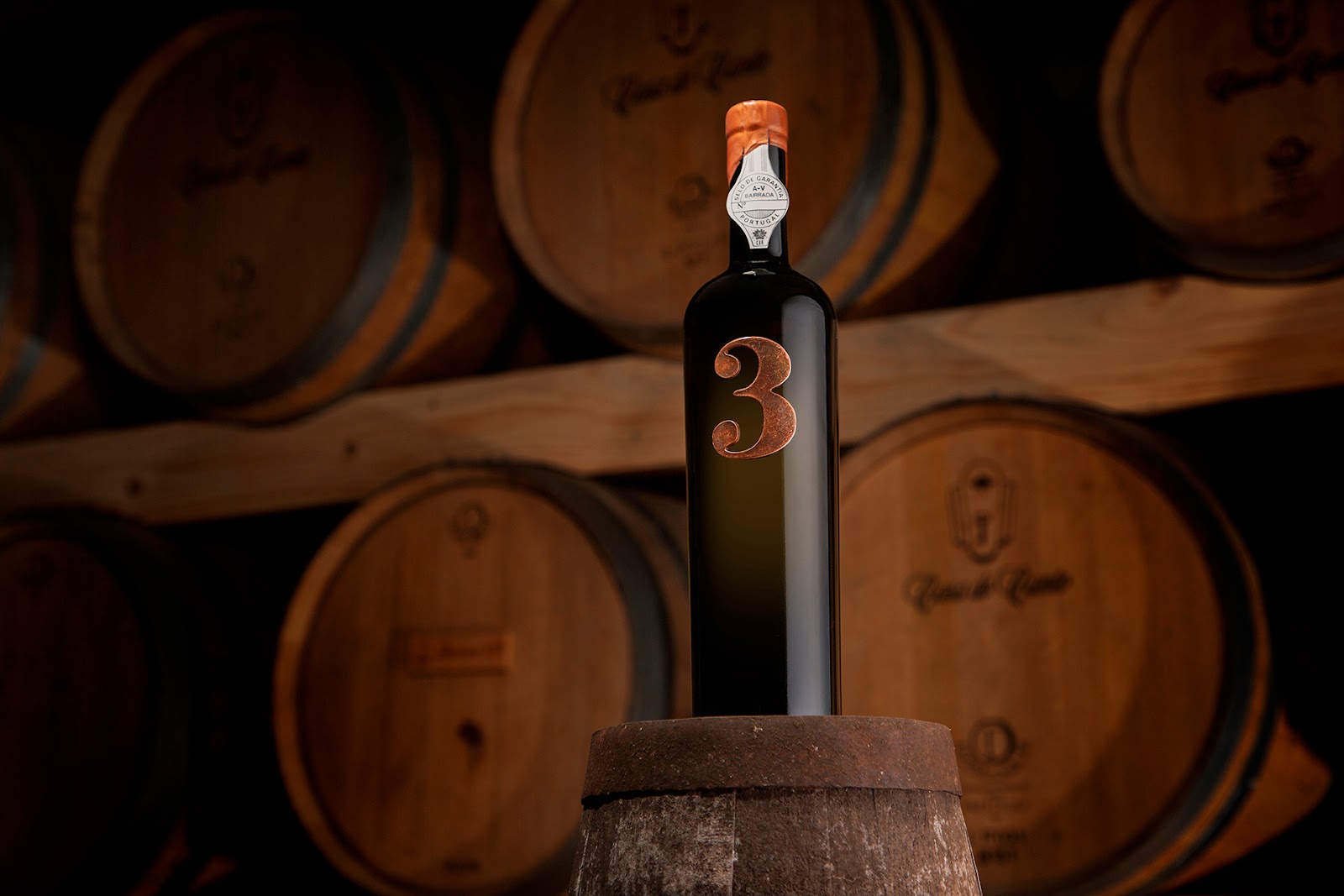 M&A Creative Agency Designs 3 Barrels as a Collectible Wine With a Sculpted Metallic Number 3