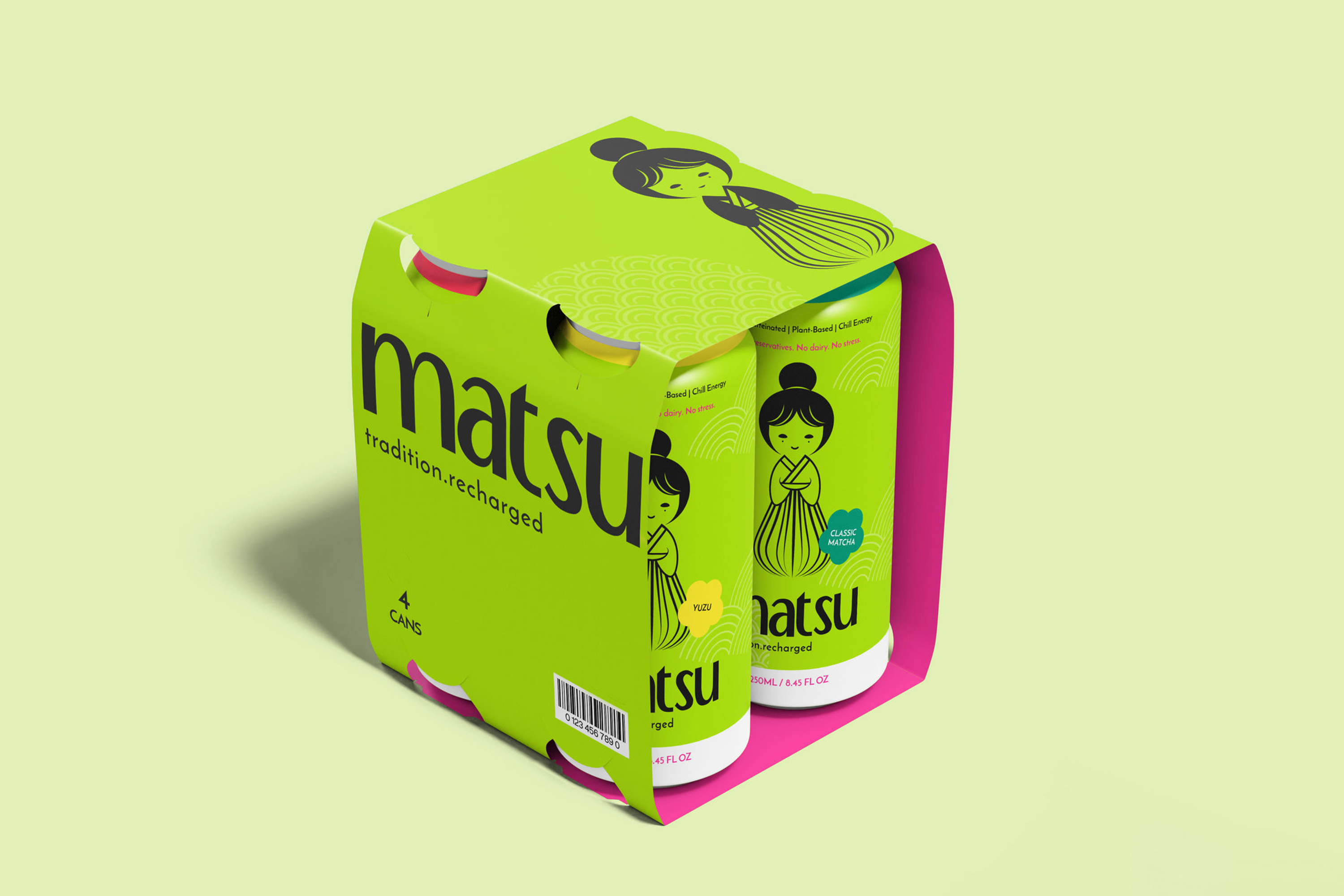 Matsu – Matcha Drink Branding and Packaging