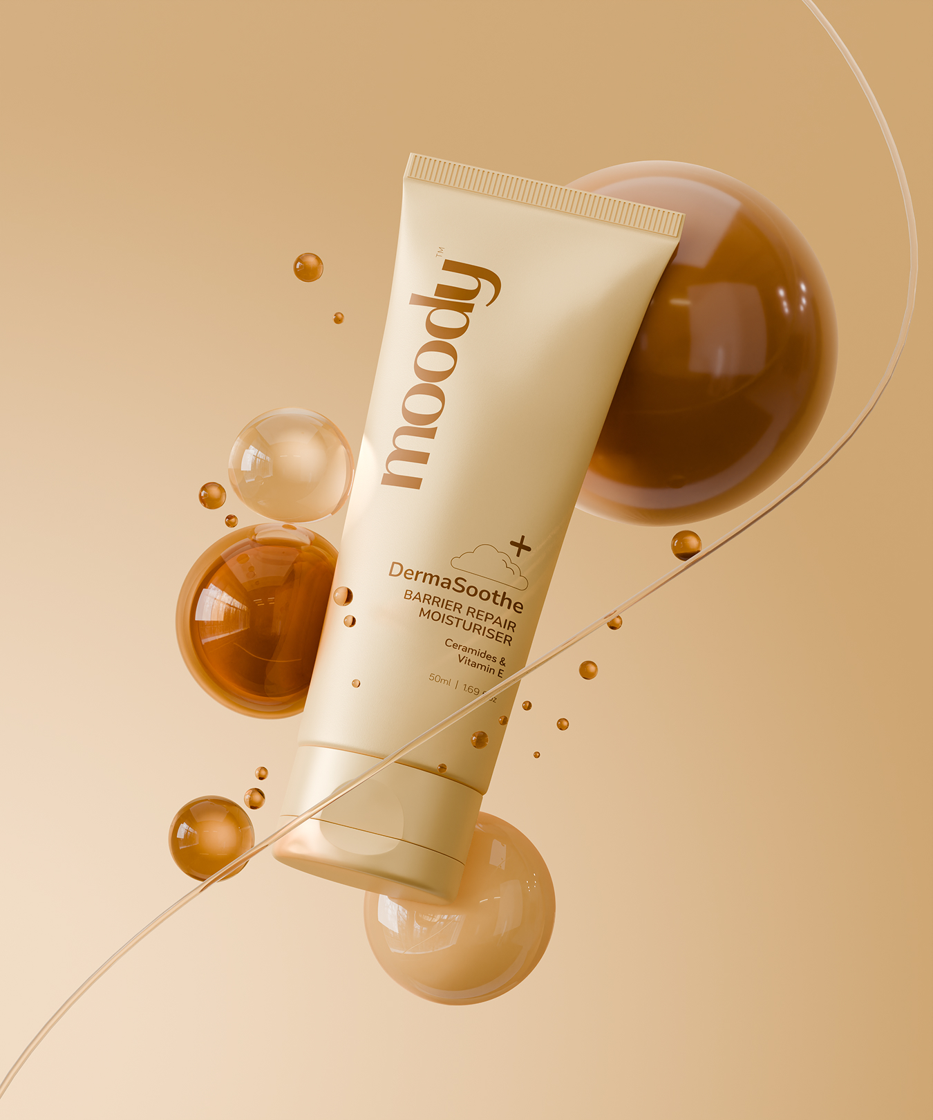 Moody Skincare || 3d Product Visualization & Packaging Design