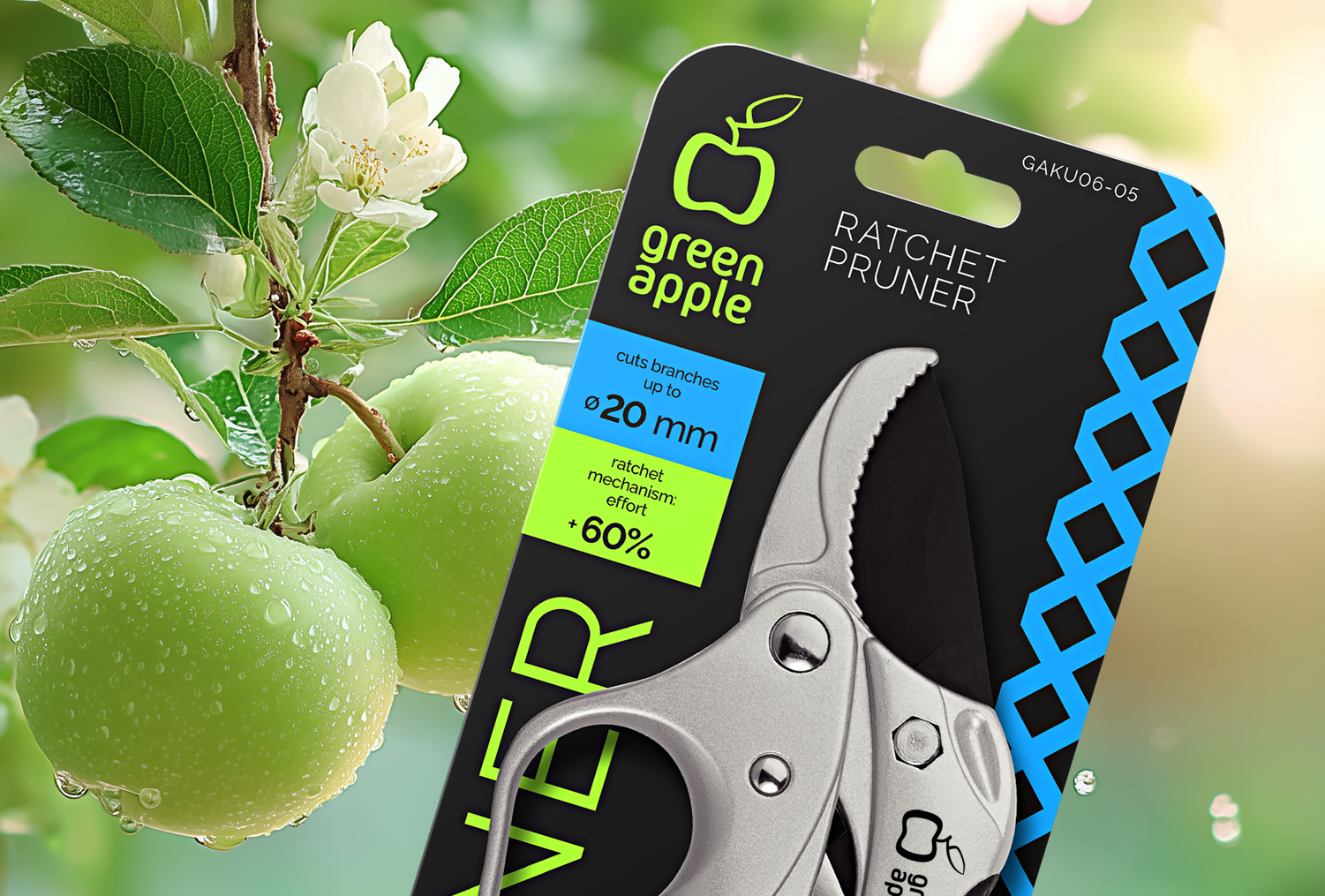 Green Apple Garden Tools Packaging Redesign by Vladimir Shmoylov