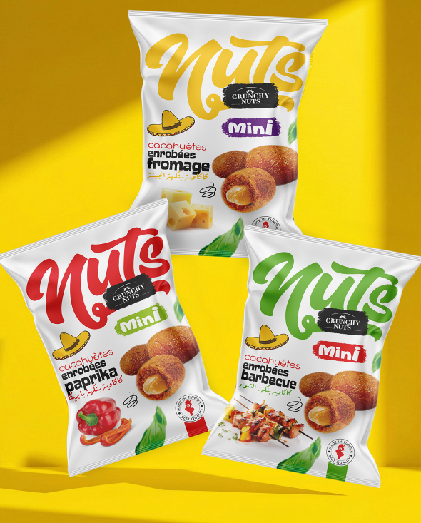 Crunchy Nuts Packaging Design by l’atelier Agency