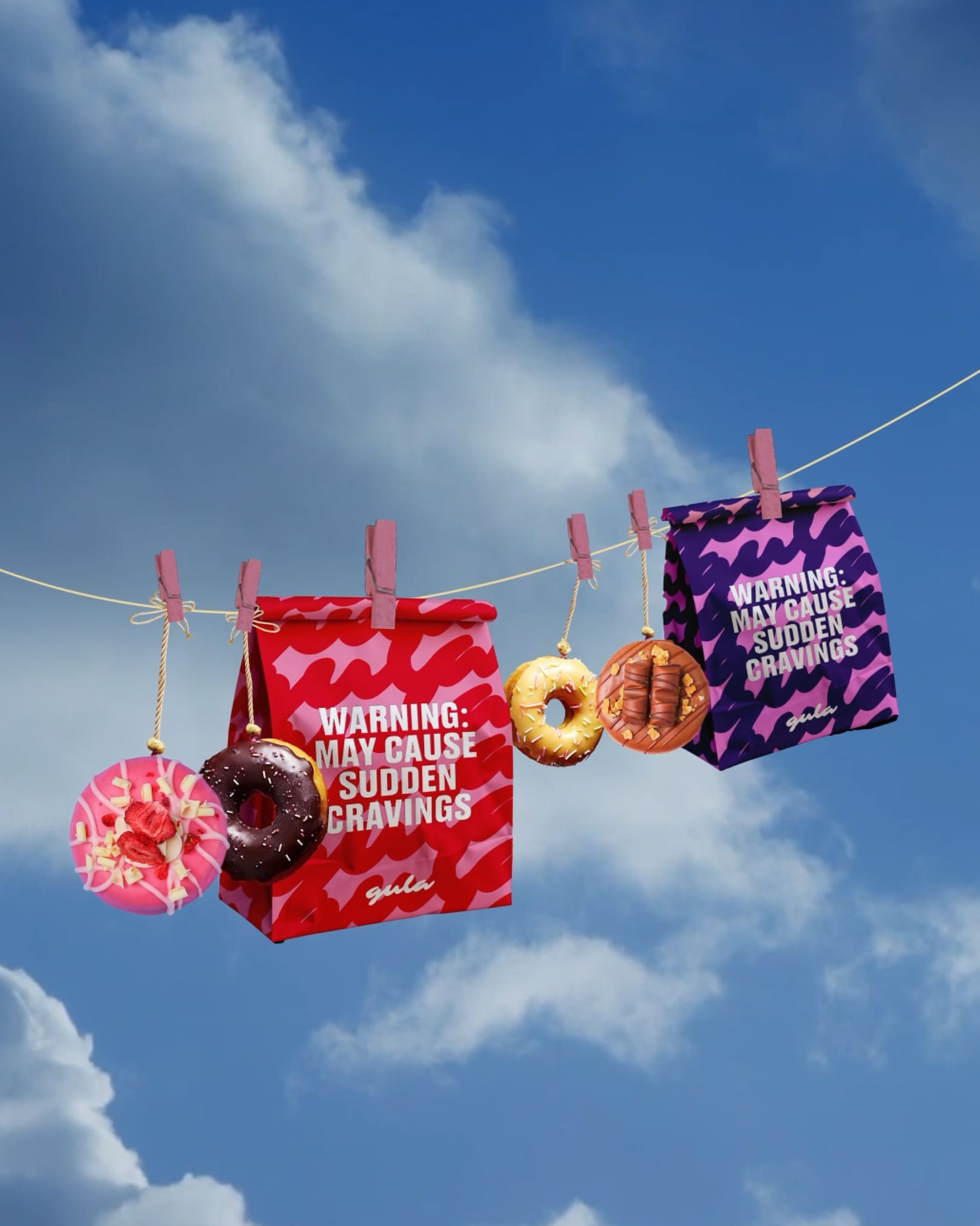 Studiorevv Develops Gula Donuts as a High Energy Dessert Brand With a Distinctive Maximalist Visual Identity