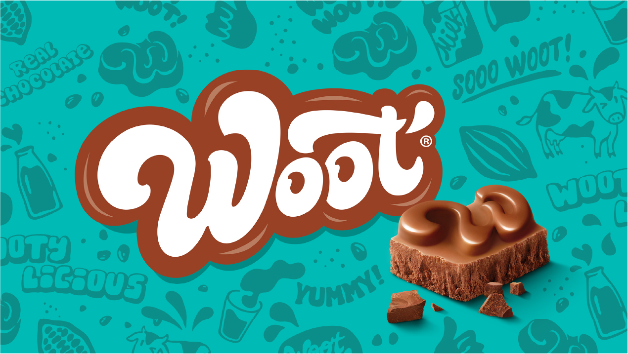 Pointbleu Design Develops Woot Chocolate as a Playful Packaging Design System Targeting Gen Z Snacking Culture