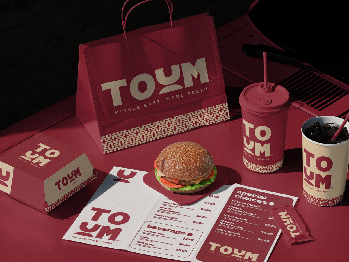 K Design Studio.co Develops TOUM as a Modern Shawarma Brand Blending Middle Eastern Street Culture With Fresh Driven Identity